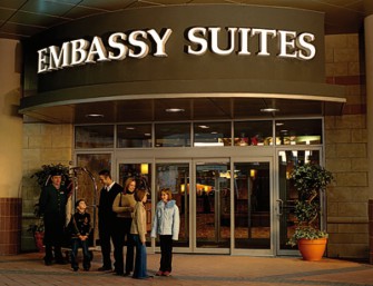 Embassy Suites Hotel Entrance